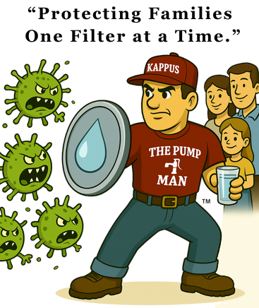 Kappus Well Pump & Water System Services "The Pump Man" can protect families against water risks.